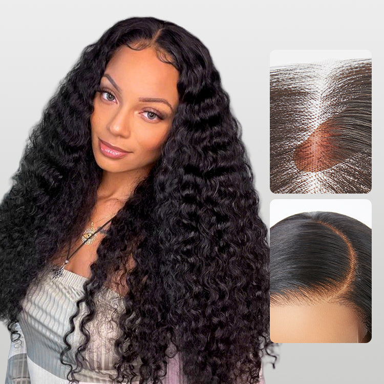 Water Wave Human Hair Wig | 13x4 HD Lace Front | Glueless Pre-Cut Lace | 180% Density | Lumma