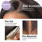 180% Density Human Hair Wig | Glueless HD Lace 7x6 Closure (Pre-Cut) | Butterfly Cut, Light Yaki Straight | Lumma