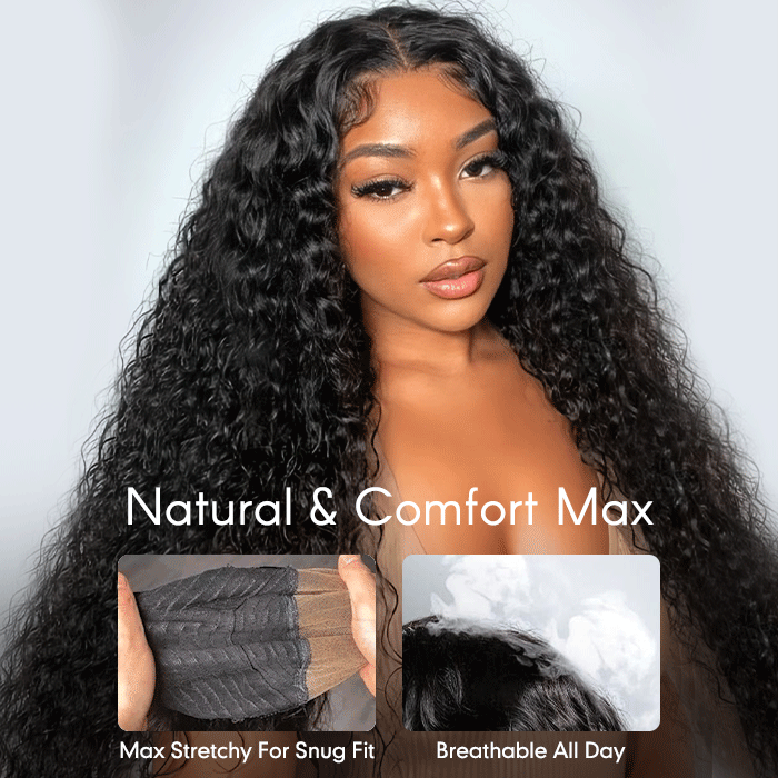 Water Wave Human Hair Wig | HD Lace Front 13x4 or 13x6 | Glueless | 250% Density - Lumma Hair