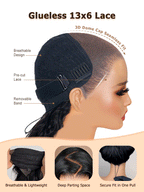 Body Wave Human Hair Wig | Glueless 13x6 Lace | Wear & Go | Lumma