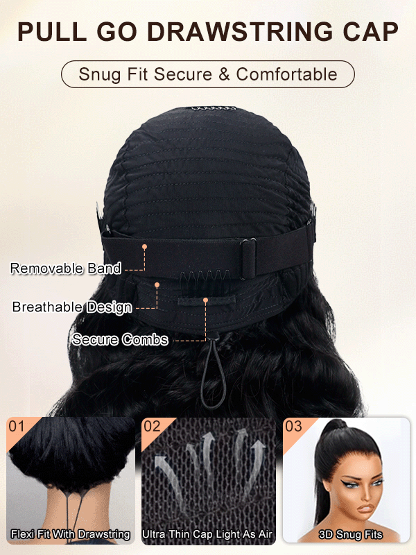 Deep Wave Human Hair Wig | Glueless 13x6 Lace | Wear & Go | Lumma