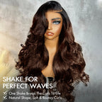Mocha Brown Ombre Loose Wave Human Hair Wig | 6x5 Lace | Glueless | 250% Density -Lumma Hair