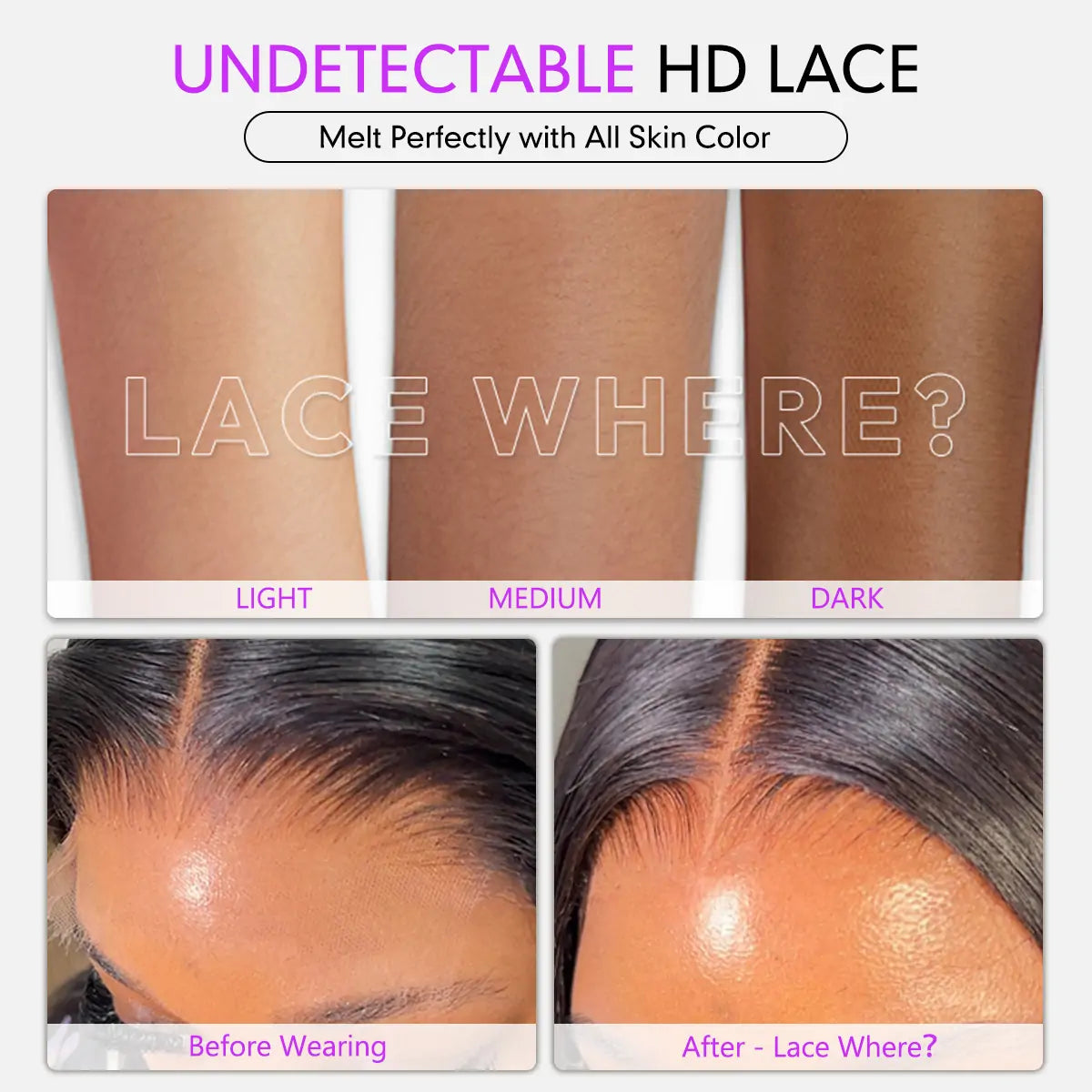 Water Wave Human Hair Wig | HD Lace Front 13x4 or 13x6 | Glueless | 250% Density - Lumma Hair