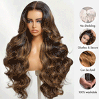 Balayage Highlight Body Wave Human Hair Wig | HD Lace Front 13x4 or 6x5 | Glueless - Lumma