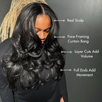 Yaki Body Butterfly Cut Human Hair Wig | Layered V Part | Natural Blend - Lumma