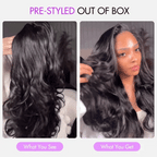 Yaki Body Butterfly Cut Human Hair Wig | Layered V Part | Natural Blend - Lumma